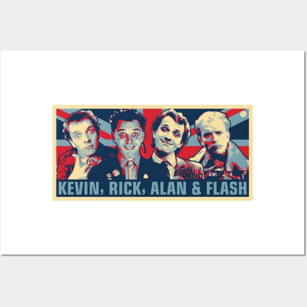 Kevin, Rick, Alan & Flash Wall Art by DAFTFISH